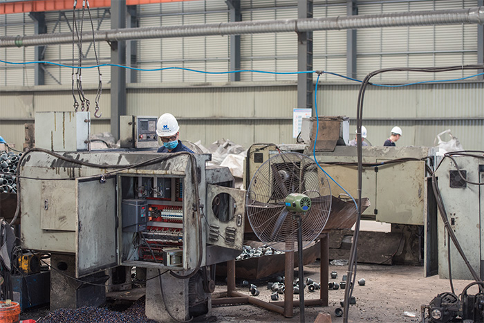 大理网架配件-锥头加工车间